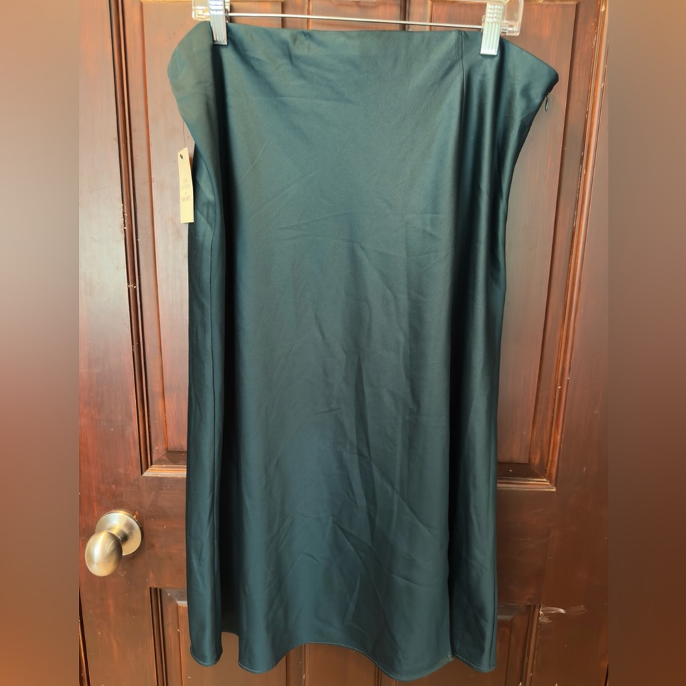 NWT Green Slip Skirt